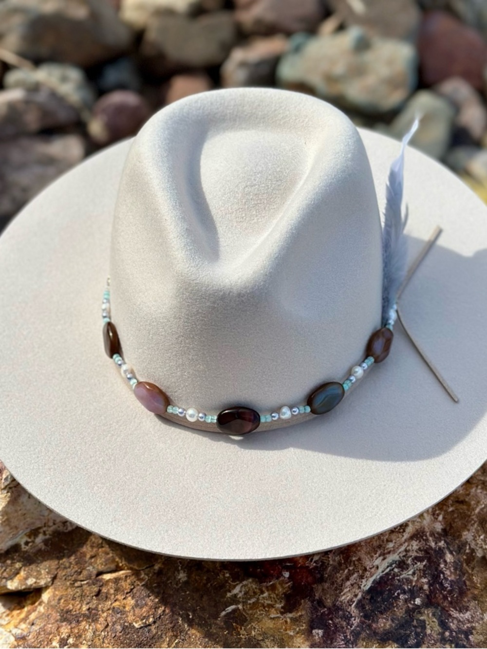Fire Agate Hat Band - Picture 4 of 6